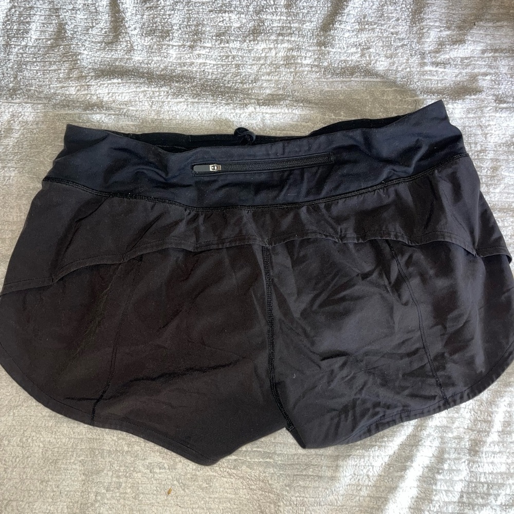 Lululemon Athletica Black Athletic Shorts Low Rise